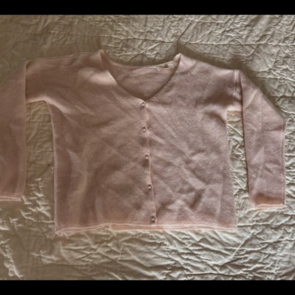 Sezane Barry Cardigan, rosy beige, M